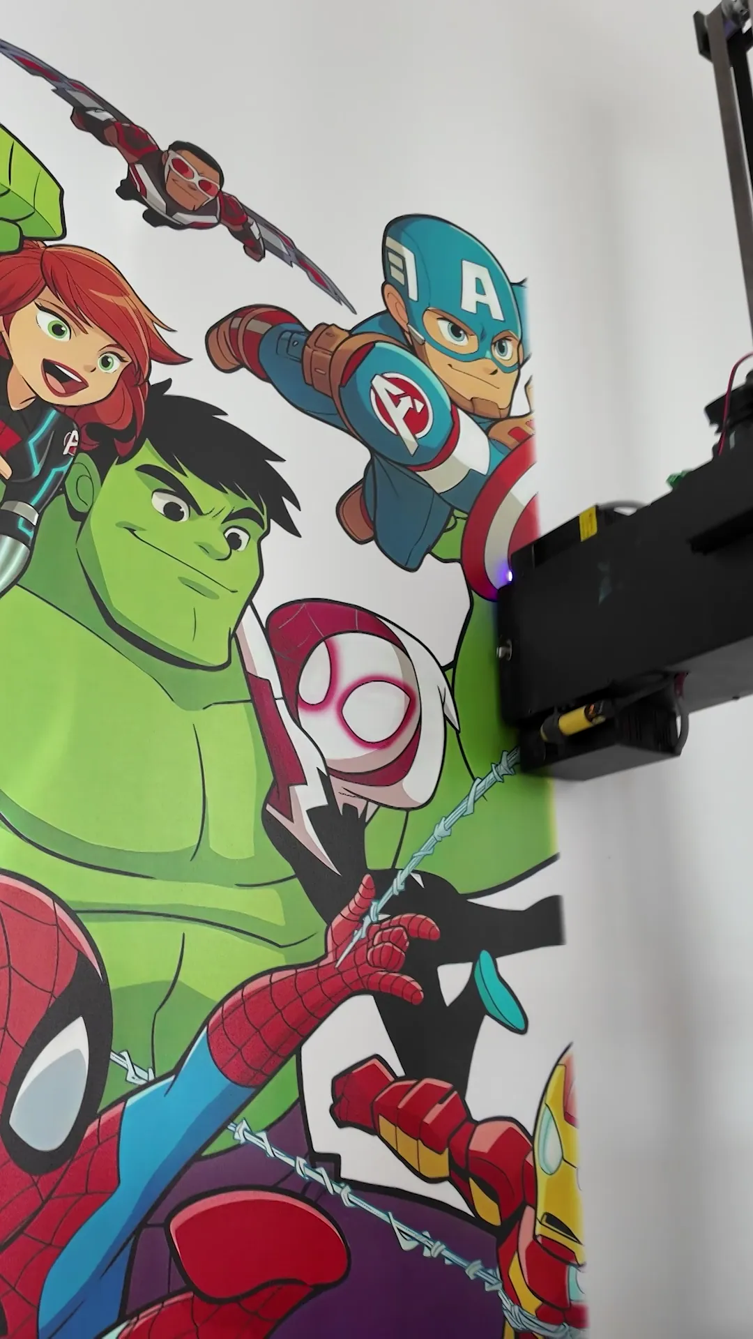 Superbohaterowie marvela - druk uv na ścianie